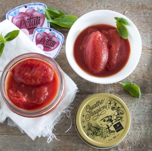 Bormioli Rocco Quattro Stagioni Wide Neck Jars Preserved Peeled Tomatoes