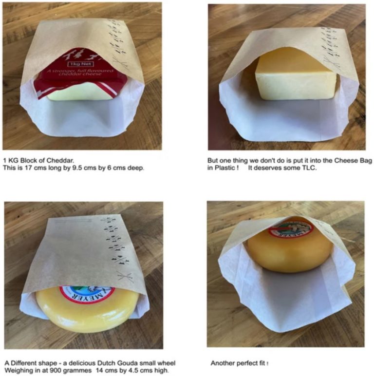 Cheese Storage Bag Sizing