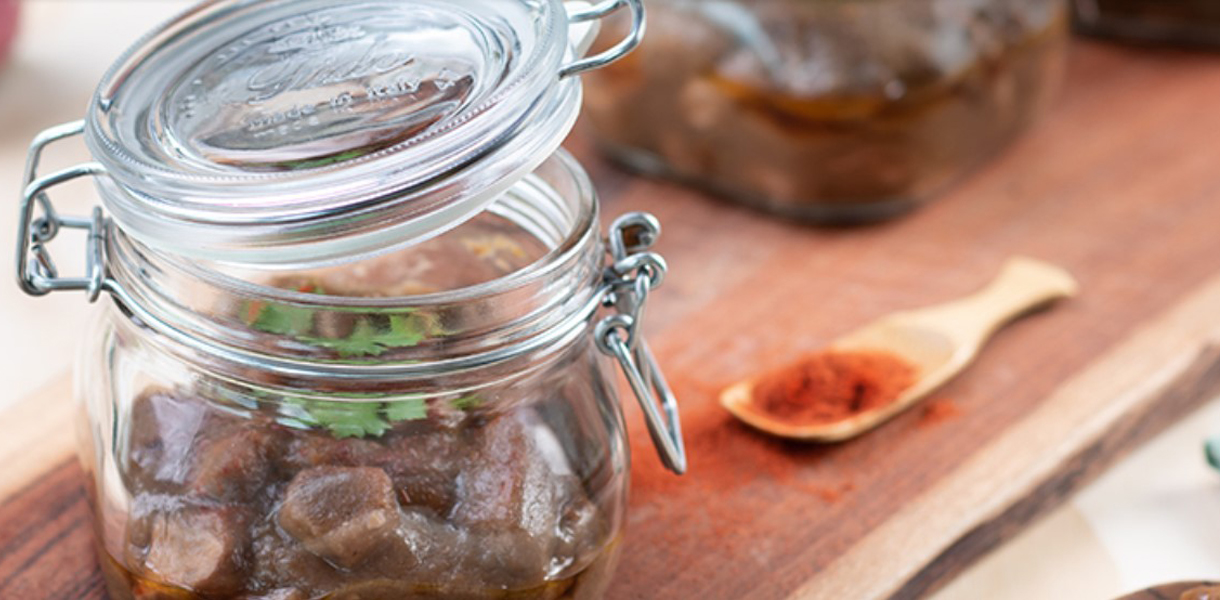 Goulash Cooked in a Jar Chef's Complements