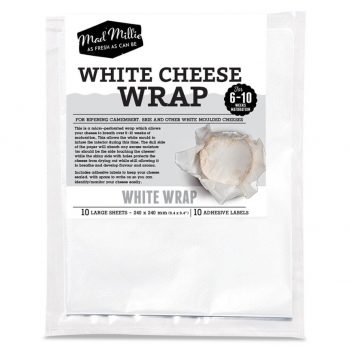 Mad Millie White Cheese Wrap Pack of 10 Sheets