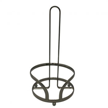 LTW Black Onyx Flat Band Paper Towel Holder