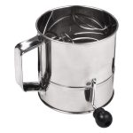 d.line Stainless Steel Flour Sifter Crank Handle 8 Cup
