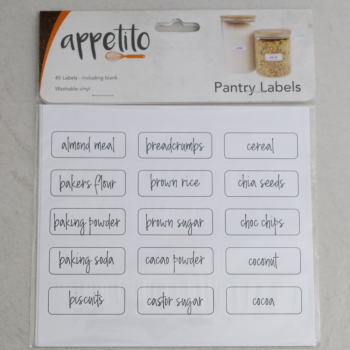 Appetito Pantry Labels Pack of 45