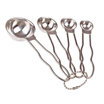 Appetito Stainless Steel Measuring Spoons Set of 4