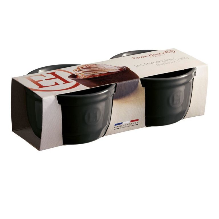 Emile Henry Ramekins 250ml Set of 2 Charcoal Chef's Complements