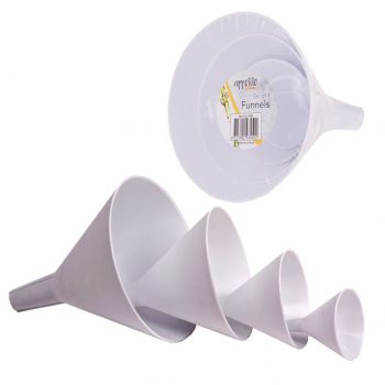 Appetito Funnels Set of 4 White