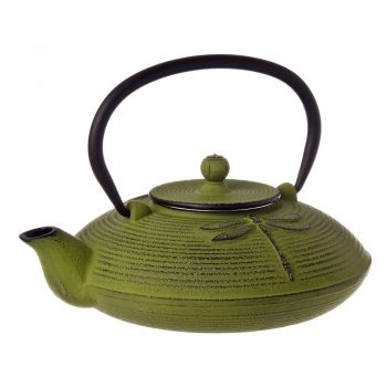 Teaology Cast Iron Teapot 770ml Dragonfly Green