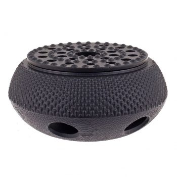 Teaology Cast Iron Teapot Warmer Fine Hobnail Black