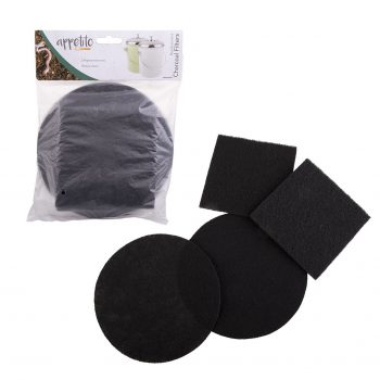Appetito Compost Bin Replacement Charcoal Filter Set of 2