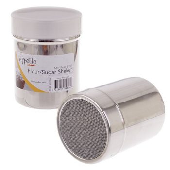Appetito Stainless Steel Flour/Sugar Shaker with Cover