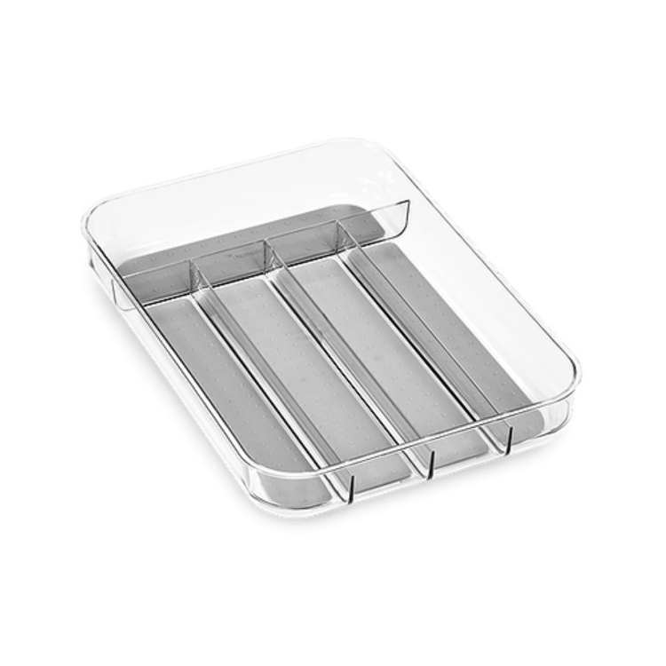 Madesmart Clear Soft Grip 5 Compartment Mini Cutlery Tray Chef's