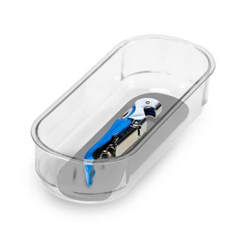 Madesmart Clear Soft Grip Bin 20x8.4cm