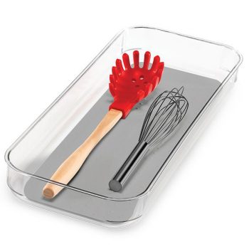 Madesmart Clear Soft Grip Bin 40.2x17.5cm