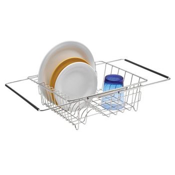 Polder Stainless Steel Expandable In-Sink Dish Rack