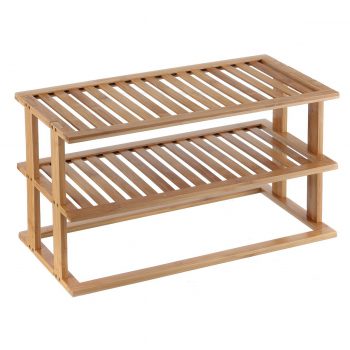 LTW Bamboo 2-Tier Rectangular Shelf