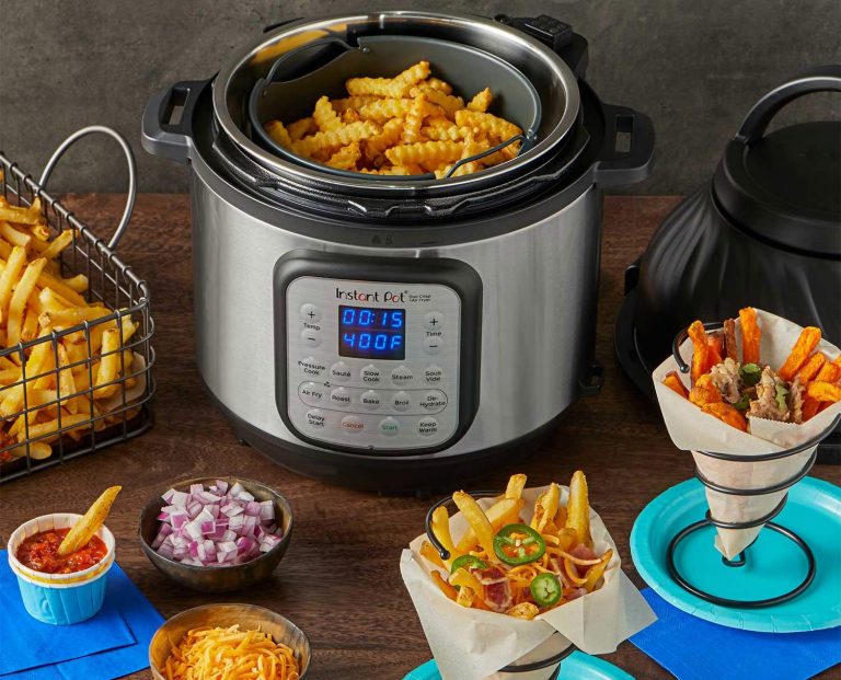 Instant Pot Duo Crisp 9-in-1 Electric Pressure Cooker and Air Fryer Combo  with Stainless Steel Pot, Pressure Cook, Slow Cook, Air Fry, Roast, Steam