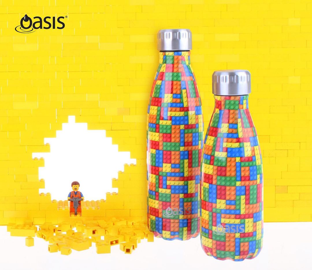 Oasis Insulated Stainless Steel Drink Bottle Bricks (2 Sizes) Chef's