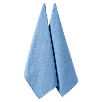Eco Ladelle Recycled Kitchen Towel 2 Pack (2 Colours) - Blue