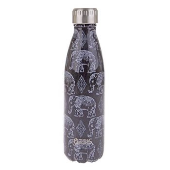Oasis Insulated Stainless Steel Drink Bottle Boho Elephants (2 Sizes)