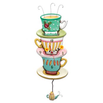 Allen Designs Spot of Tea Pendulum Clock