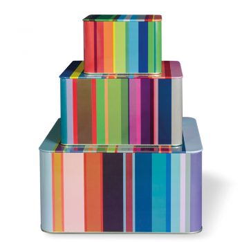 Remember Stripes Tin Boxes Set of 3