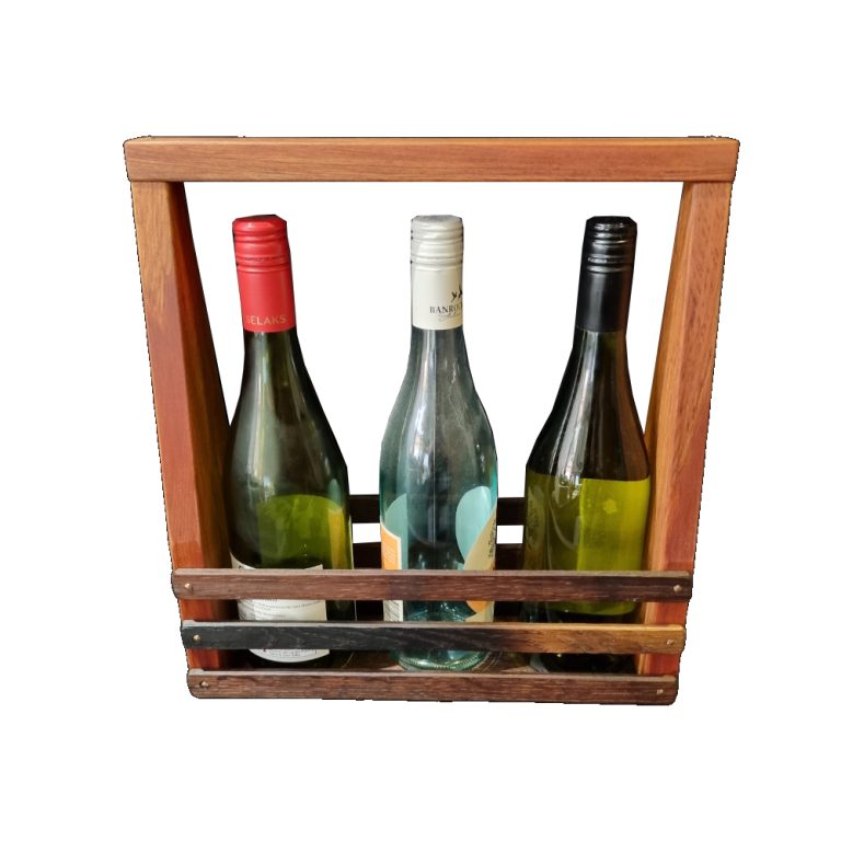 Wine caddy cut