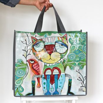 Allen Designs Cat Bird Shopper Bag