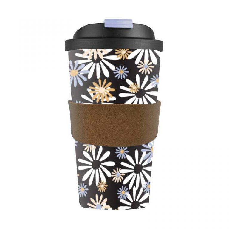 14300 Bamboo Fiber Cup with Cork Band, 420ml – Daisy