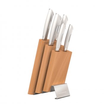 Scanpan Classic Steel Step Knife Block 7 Piece Set