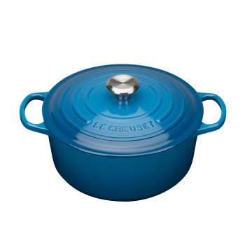 Le Creuset Cast Iron Casserole 26cm Marseille Blue