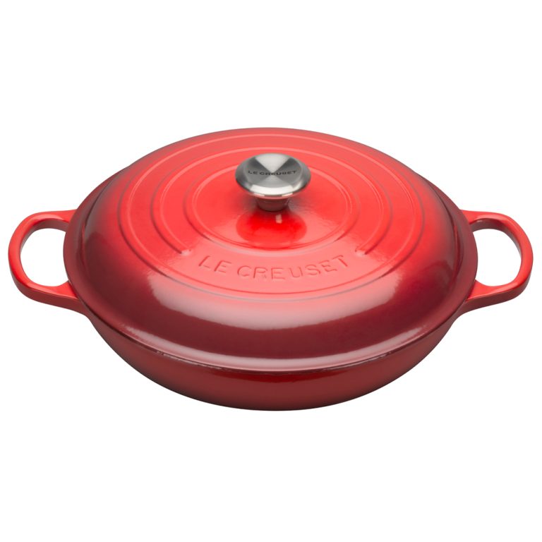 Le Creuset Cast Iron Shallow Casserole 30cm Cerise