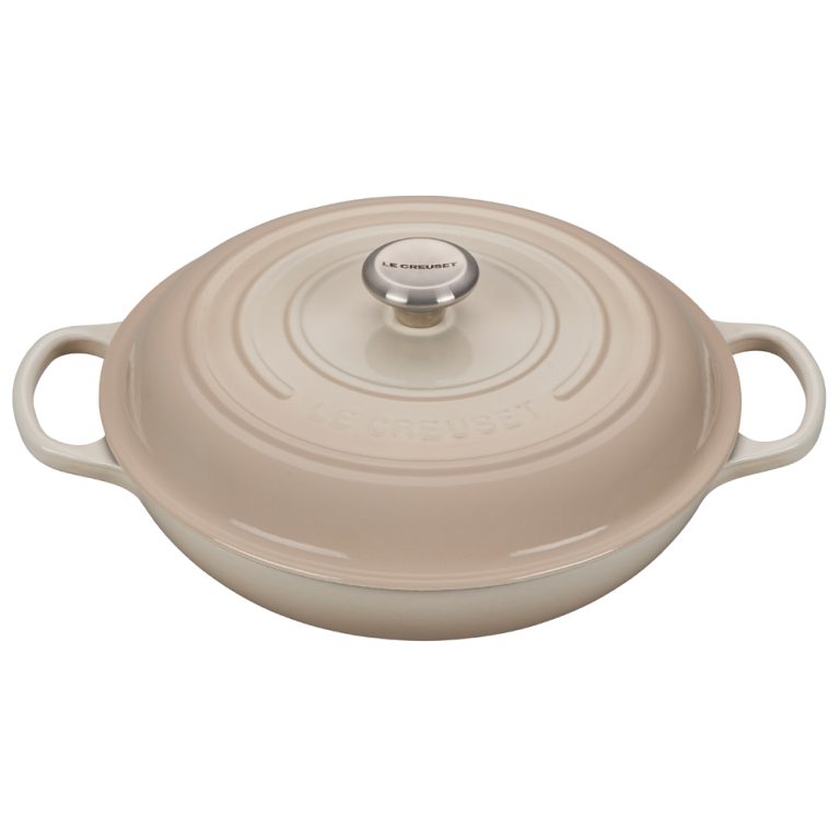 Le Creuset Cast Iron Shallow Casserole 30cm Meringue