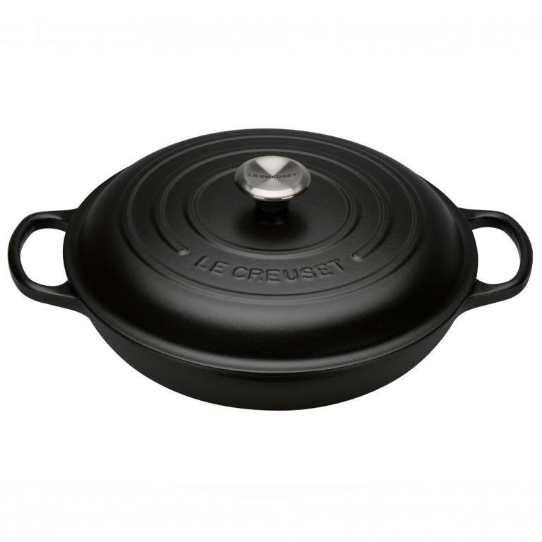 Le Creuset Cast Iron Shallow Casserole 30cm Satin Black