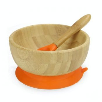 Munch Eco Hero Baby Suction Bowl Orange