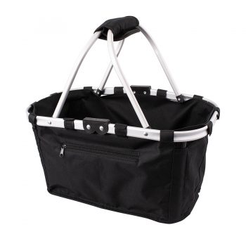 Karlstert Two Handled Foldable Carry Basket Black