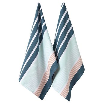 Ladelle Melanie Tea Towel 2 Pack (2 Colours)