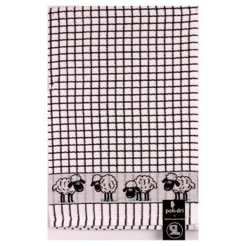 Samuel Lamont Poli-Dri Tea Towel (5 Patterns) - Black Sheep