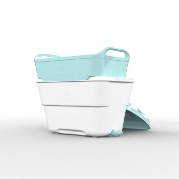 Strucket Mini (Strainer + Bucket) 4.5L White/Aqua