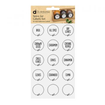 Di Antonio Self Adhesive Spice Jar Labels Set of 45
