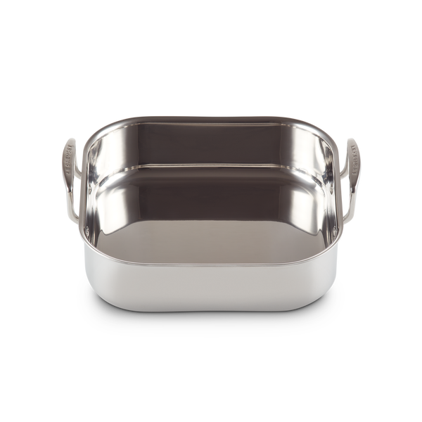 Le Creuset 3-ply Stainless Steel Square Roaster 26cm Product Image 4