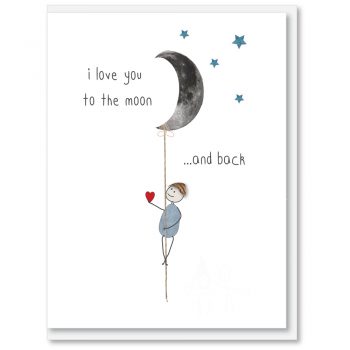 i candy Card Love - I love you to the moon and back