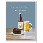 i candy Card Birthday - Cold one for the old one