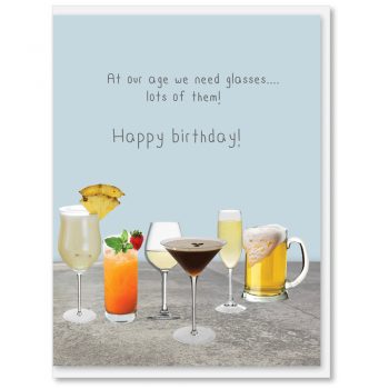 i candy Card Birthday - At our age we need glasses