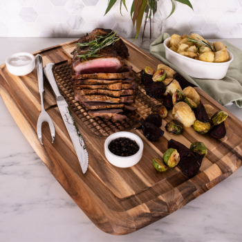 Peer Sorensen Acacia Wood Reversible Carving Board 56cm (3)