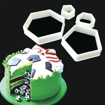 Soccer Ball (Hexagon/Pentagon) Cookie Cutter Set of 4