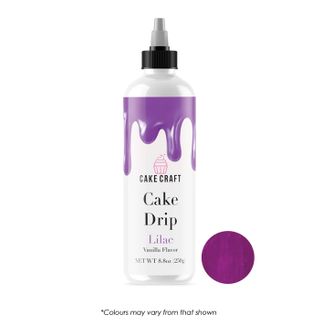 cake drip lilac