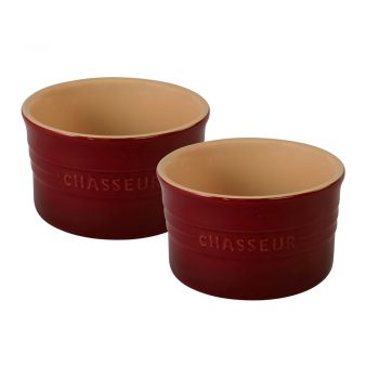Chasseur La Cuisson Bordeaux 10cm Ramekin Set of 2