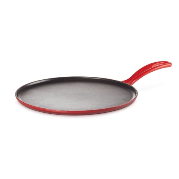 Le Creuset Cast Iron Crepe Pan 27cm incl. "rateau" & spatula (2 Colours