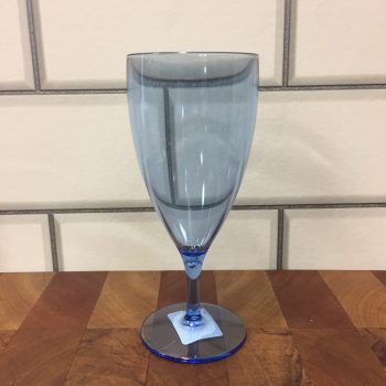 Polycarbonate Wine Glass Stemmed Blue 200ml