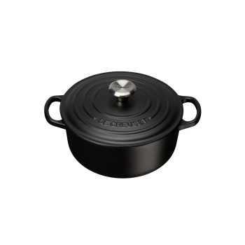 Le Creuset Cast Iron Casserole 20cm Satin Black